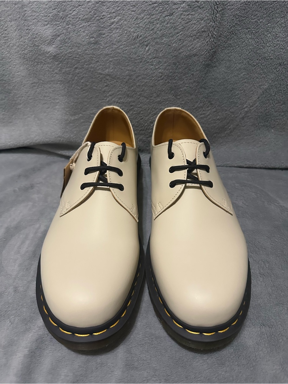 NWOB Dr. Martens Cream 1461 Smooth Leather Oxford Shoes Men’s 10 Women’s 11 - Picture 6 of 12